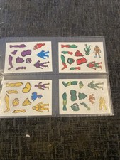 Kosmic Kreatures 1991 Shreddies Glow in the Dark Cereal Stickers Set of 4