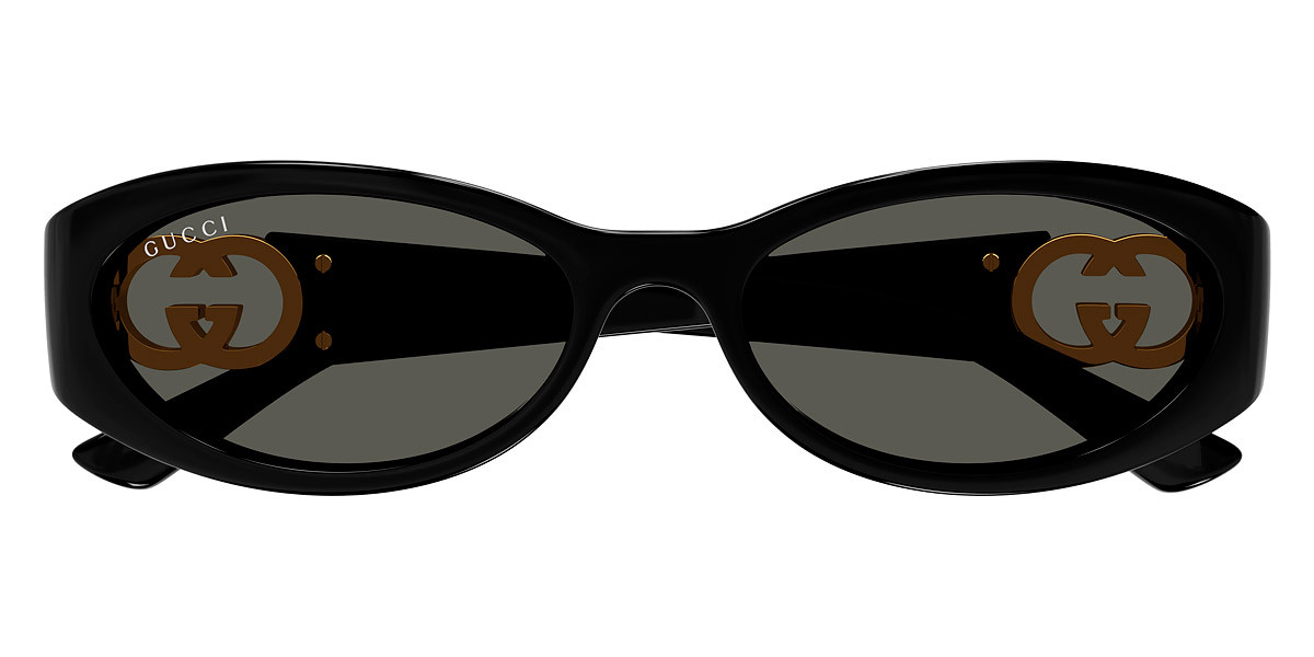 Gucci GG1660S Sunglasses Women Black 54mm New 100% Authentic