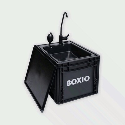 BOXIO WASH Portable Sink-Compact Mobile Sink for Camping, Garden,Outdoor Events