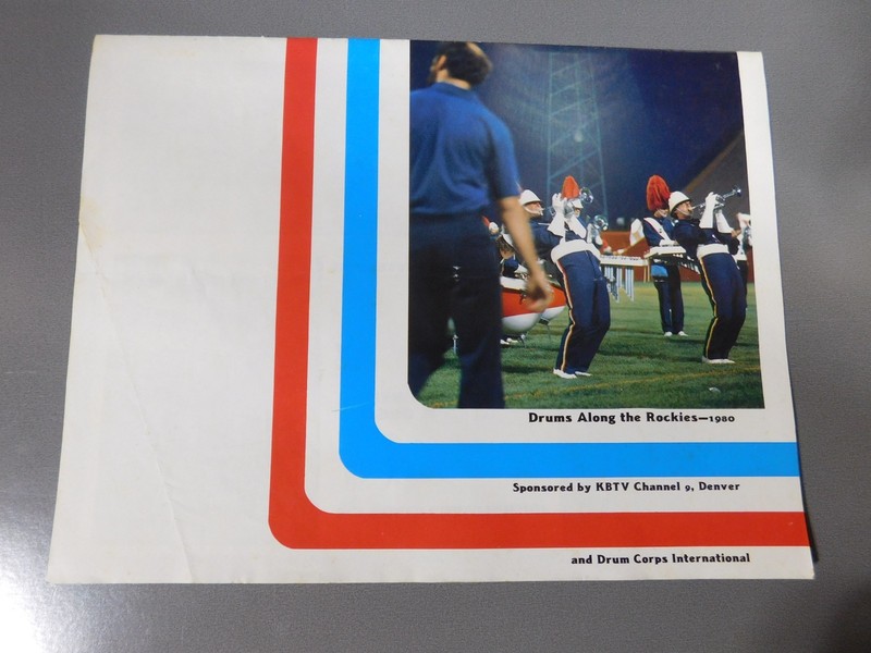 DRUMS ACROSS ROCKIES Drum & Bugle Corps Program/CALENDAR 1980  DENVER SHOW