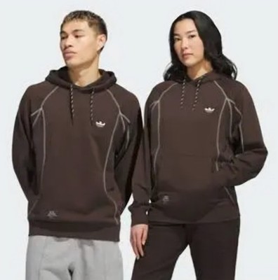 adidas Shmoofoil Featherweight Hoodie (Gender Neutral) Sz M Brown White JC7637