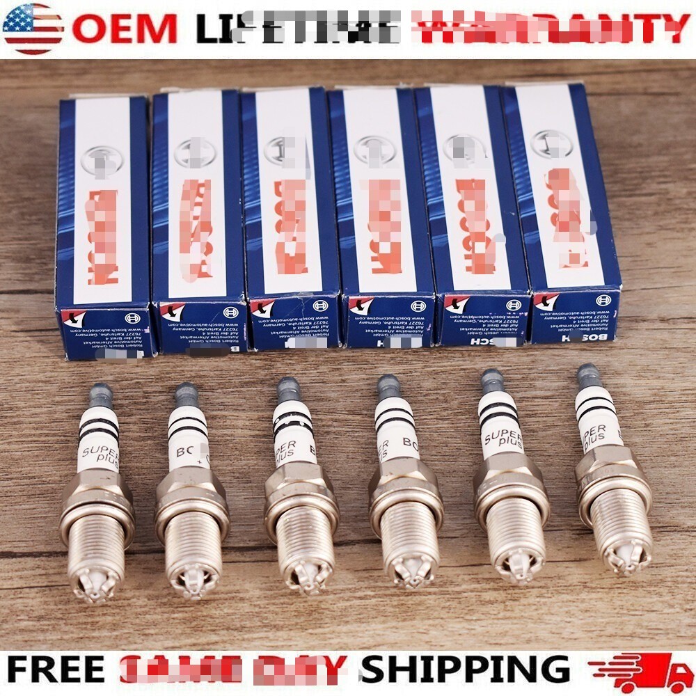6x BKR6EQUP Double Platinum Spark Plugs 12120037607 for NGK BMW E39 E46 M54 3199