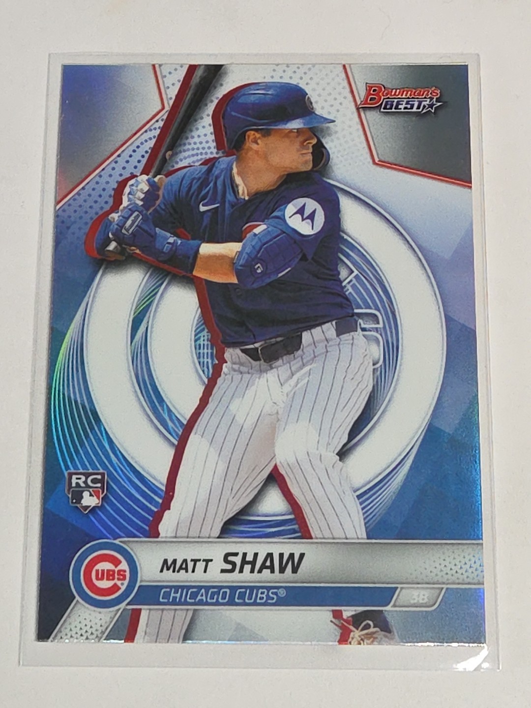 2025 Topps Finest Matt Shaw #162 Refractor (RC)