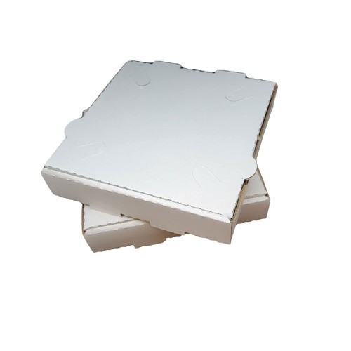 50 Pack Corrugated Pizza Box - White Cardboard (8" x 8"),Cookies & Biscuits - 第 1/1 張圖片