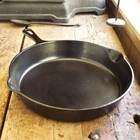 Vintage GRISWOLD Cast Iron SKILLET Frying Pan # 10 SMALL BLOCK LOGO - Ironspoon