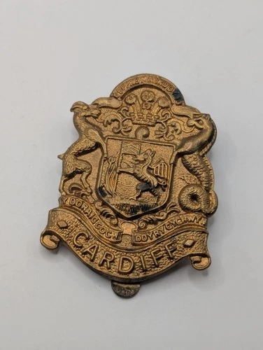 WW1 CARDIFF PALS BATTALION 11th WELSH MILITARY CAP BADGE WWI British Army