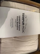 Tempur-Pedic bamboo Split Calking Sheet Set Complete In Sand Color