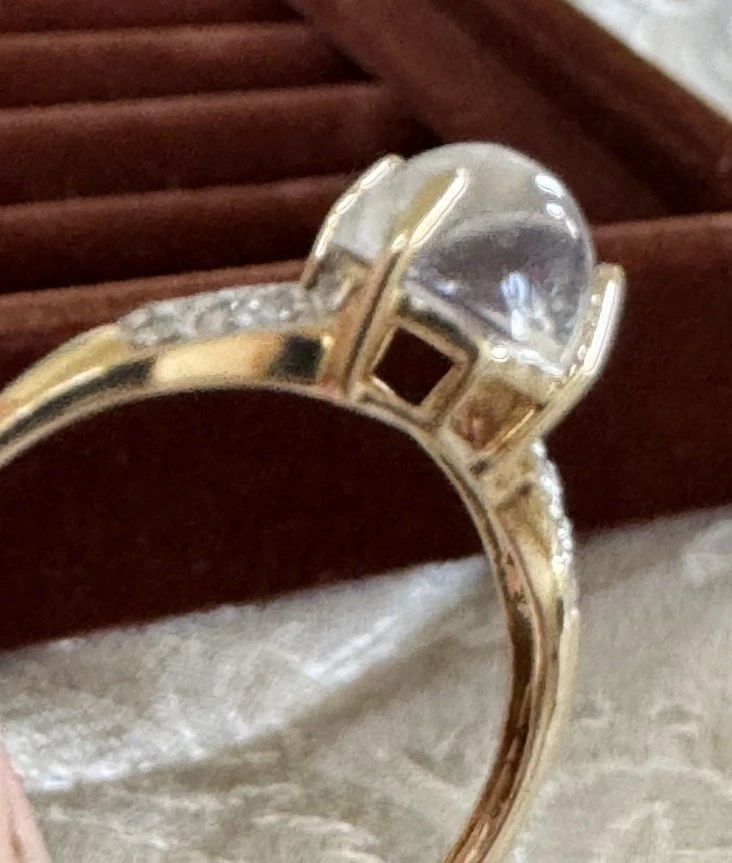 Anillo Piedra Lunar Foto 3 de 4