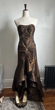 Tiffany Designs Brown Prom Dress Size 0-2