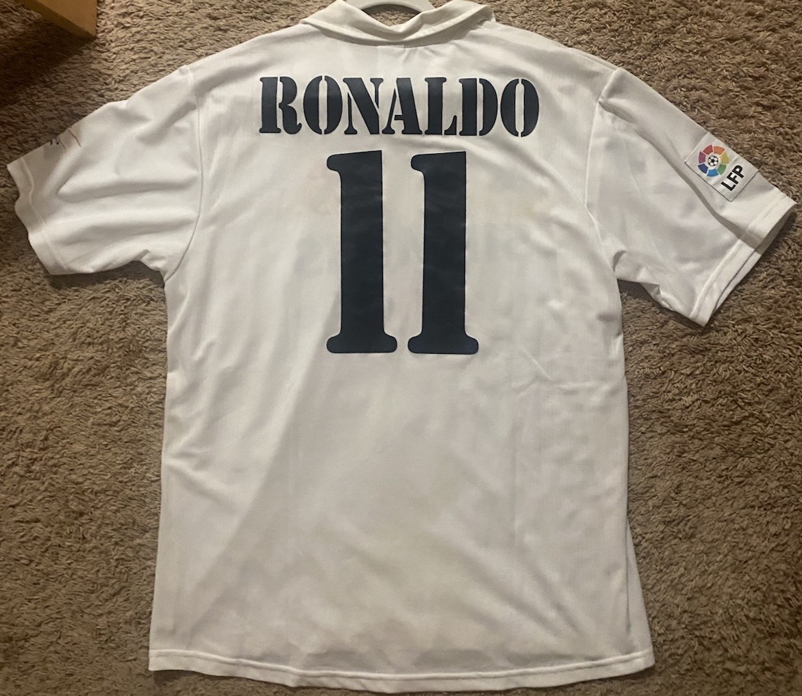 Real Madrid 2002-03 Adidas Home Shirt Ronaldo Size Large | eBay