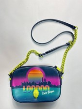 Borsa a tracolla da donna Kurt Geiger stampa Londra blu