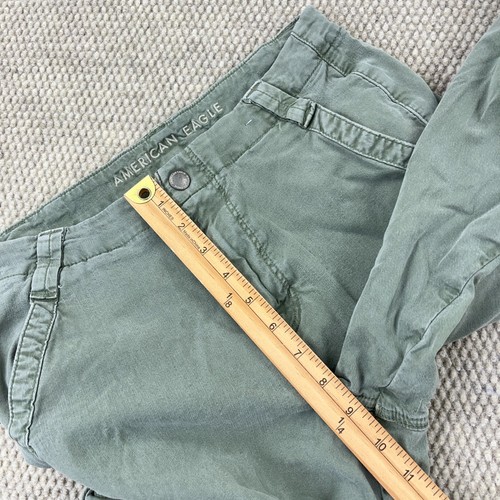 Pantalones cargo American Eagle para mujer talla 4 holgados pierna ancha tiro alto paracaidista Y2K - Imagen 14 de 18