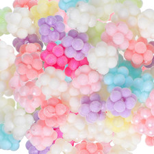 50 Pcs Velvet Bubblegum Beads for Pens, 11mm Colorful Beads for Beadable Pens...