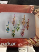 Indian Bollywood Bindi Body Jewel Self Adhesive, Crystal Forehead, Face Jewels