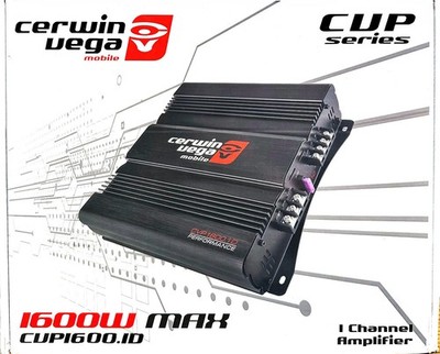 Cerwin-Vega CVP1600.1D Single Channel 1600W 2 Ohm Monoblock Amplifier