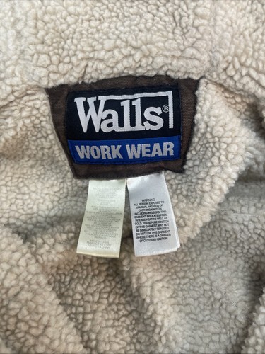 Walls Work Wear Lined Hooded Jacket Youth Large 12/14 Brown excellent condition. - Picture 4 of 7