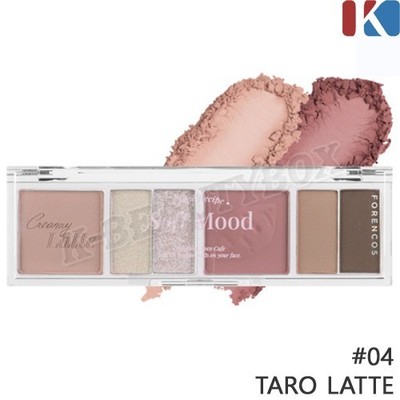 FORENCOS Soft Mood Eye Palette 6.1g #04 Taro Latte Eye Shadow Make up K-Beauty