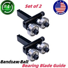 Upper or Lower Fits For Most 14"Band Saws Bandsaw Ball Bearing Blade Guide 2PCS
