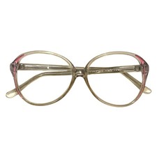 Vintage Pink Clear Eyeglasses Frames Grandmacore Hipster 70s Retro Pennoptics