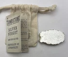5 Oz Silver .999 Scottsdale Mint Tombstone Nugget Bar