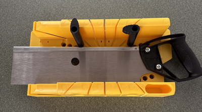 #ad Stanley High Impact Polypropylene Clamping Miter Box with Saw 1 pc $22.37