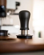 Normcore 51mm Coffee Tamper V5 - Spring-Loaded Tamper Only Espresso Black Metal
