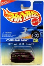 1996 Hot Wheels #486 Mainline Command Tank on 0910 card