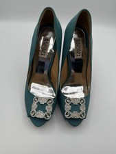 Bagley Mischka Jade Jeweled High Heeled Shoes