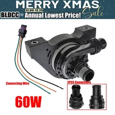 12V DC 60W Brushless Circulation Auxiliary Intercooler Pump PWM Speed Adjustable
