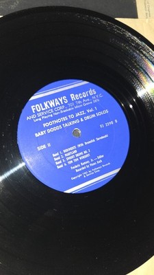 Baby Dodds Talking & Drum Solos Footnotes To Jazz Folkway Records