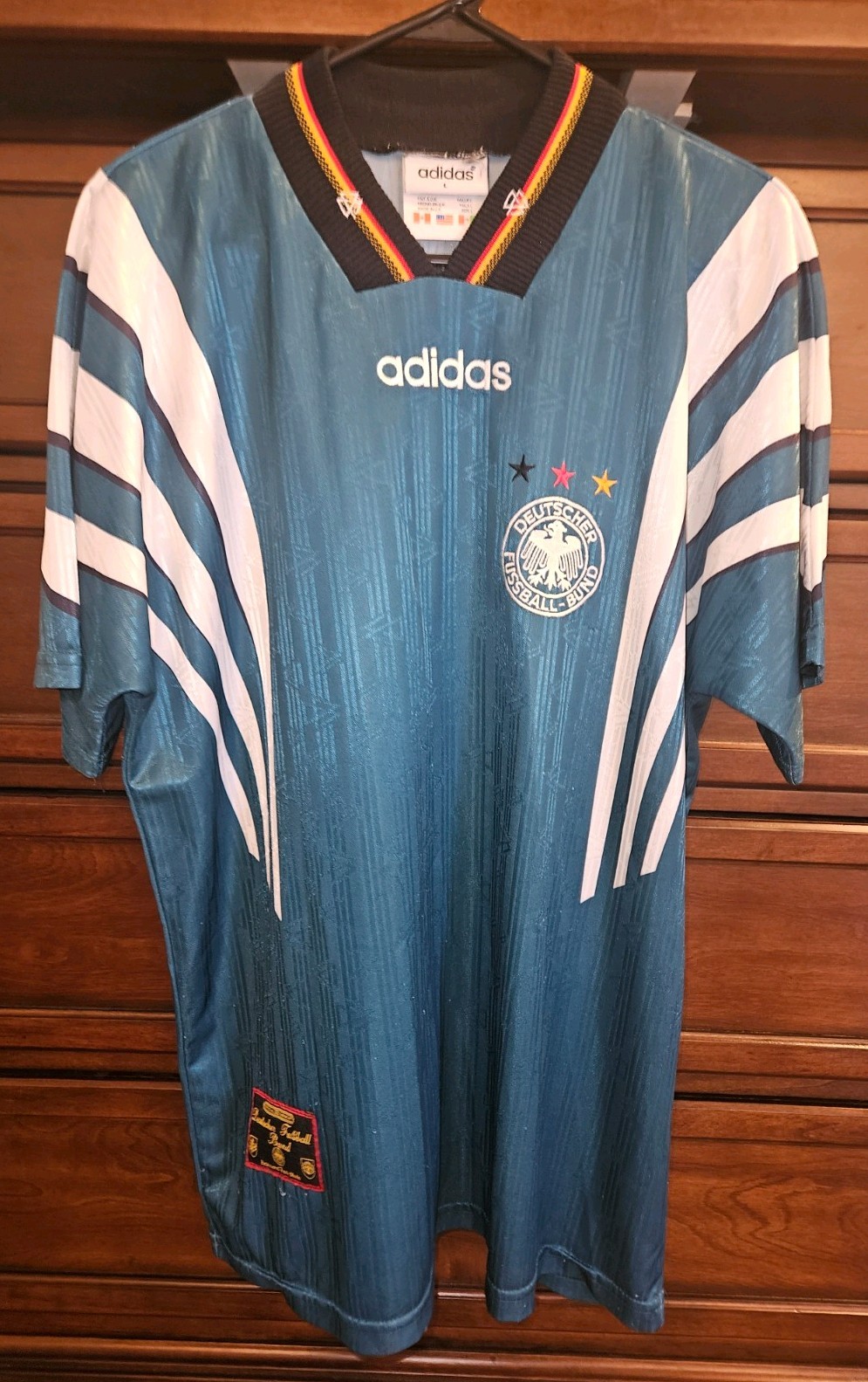 Adidas Germany 1994-96 Away Jersey Size L Vintage Euro 96 DFB