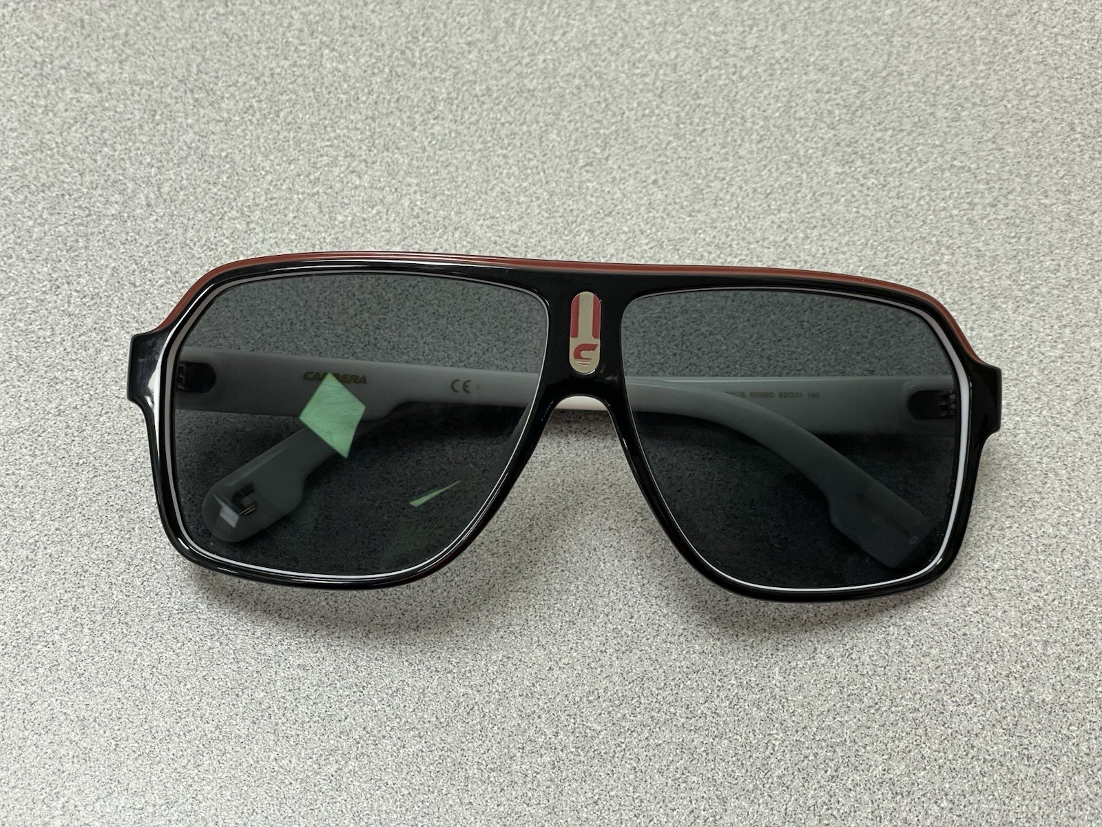 Carrera 1001/S 80S 9O Rectangular Sunglasses Whit… - image 8