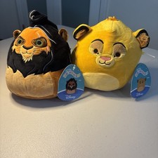 KellyToy 6.5" Squishmallows Plush - New - The Lion King Simba And Scar