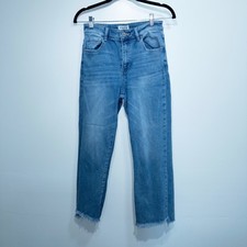 Pantalones de mezclilla Insane Gene azules súper relajados tiro medio corte bota talla 27