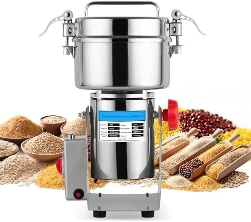 3000W Grain Mill Grinder - 32000 RPM High-Speed 1000g Electric Stainless Steel F