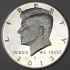 2013-S Silver Proof Kennedy Half Dollar - (PR) KM#A202c Album Toned - 8494