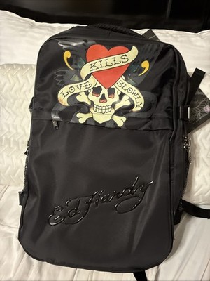 New Y2K Retro Ed Hardy Multi-Functional 2-in-1 Travel Backpack / Suitcase