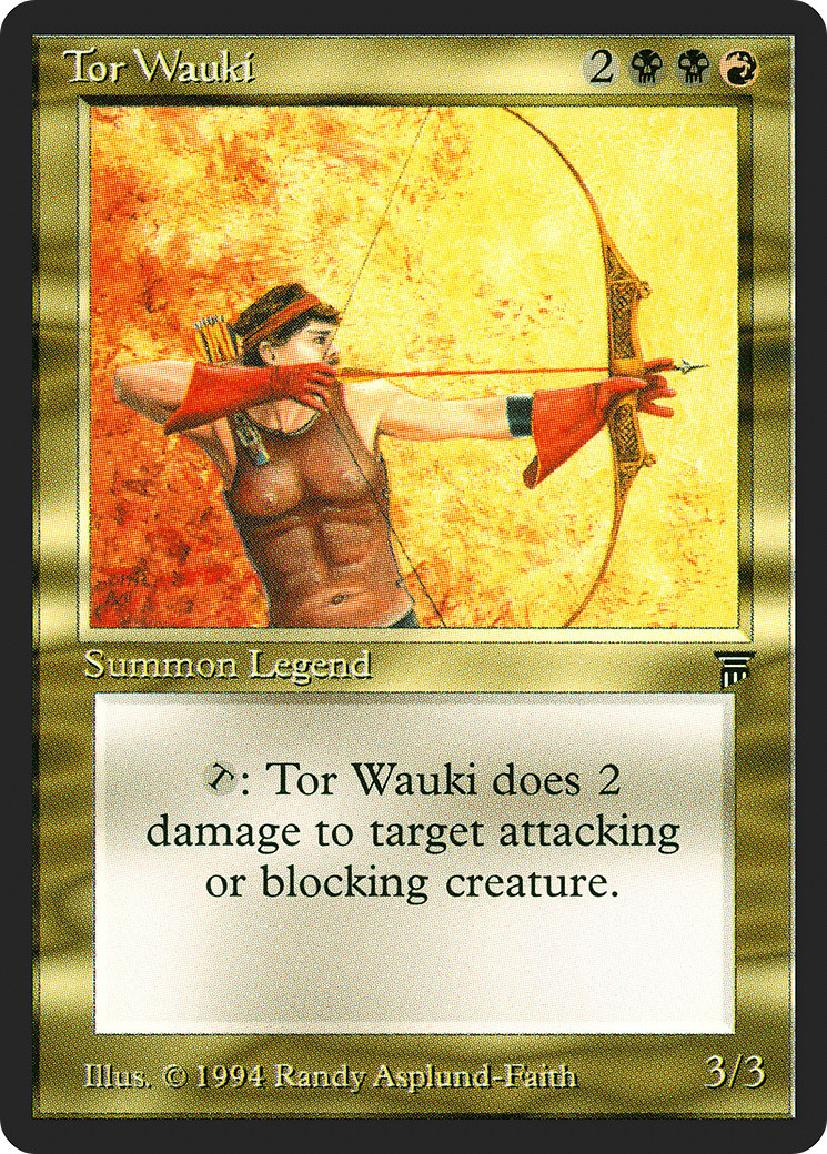 Tor Wauki (Damaged) Legends LEG Magic MTG