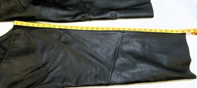 Harley-Davidson Men's Deluxe Midweight Leather Chaps Black 98100