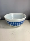 RARE VINTAGE AUTHENTIC PYREX BLUE DOT #403 MIXING BOWL (2,5QT) MUST SEE NO RES