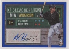 2019 Panini Donruss Bleachers Inc Blue 47/99 Brian Anderson #BI-BA Auto 09co