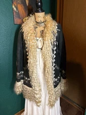 1960s Afghan Fur Coat Women's Size M Vintage Handmade Rare PENNY LANE