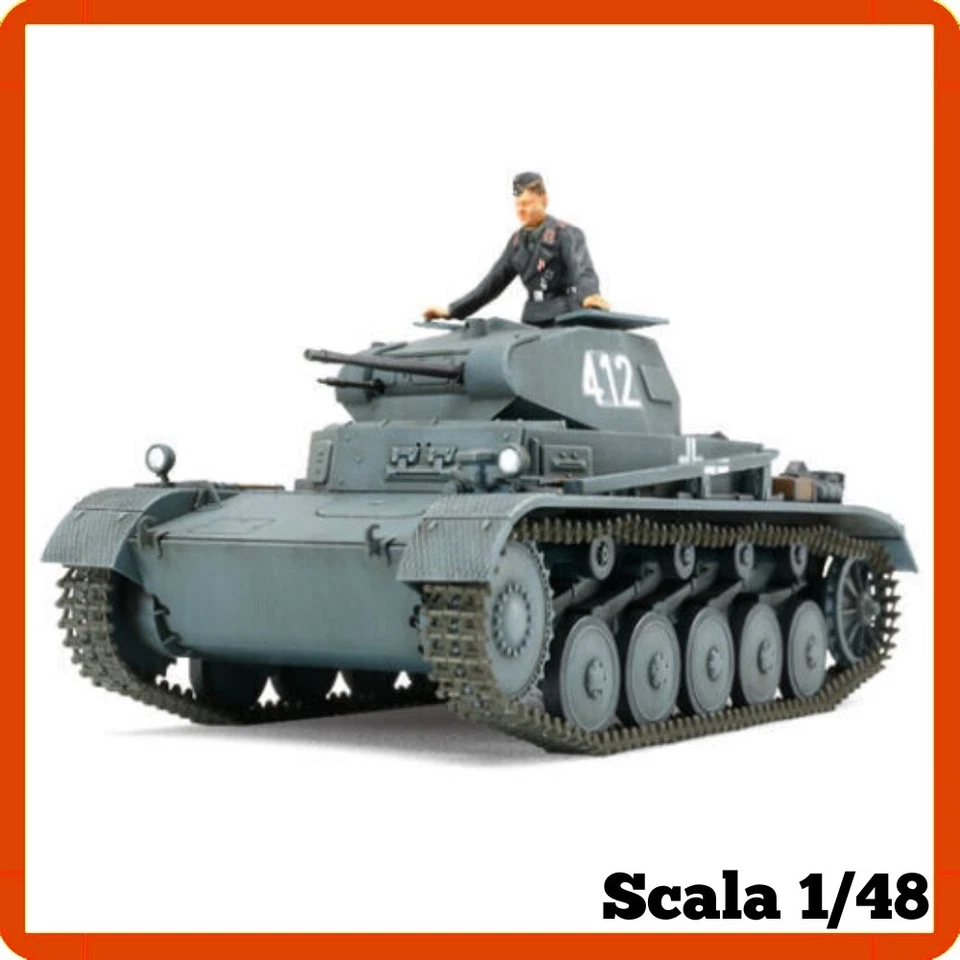 Modellino carro armato Tamiya PANZERKAMPFWAGE 1:48 modellismo militare statico - Immagine 2 di 3