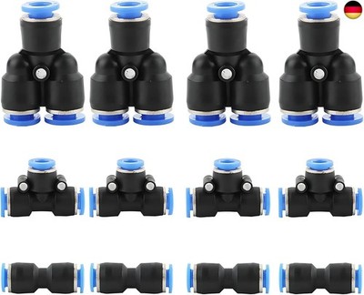 CESFONJER Pack of 12 Air Quick Coupling Kit Coupling, Pneumatic Connectors,