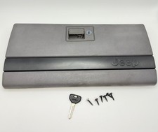 1994 Jeep Grand Cherokee Glove Box Door Gray OEM With Key & Screws