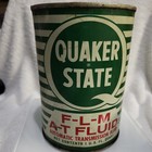 VINTAGE ADVERTISING  QUAKER STATE ATF TIN   ONE QUART OIL CAN — photo 2