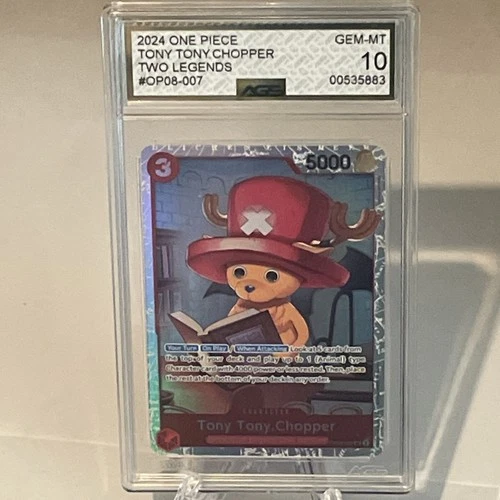 Tony Tony Chopper OP08-007 (SR) Two Legends ONE PIECE Card EN AGS 10 GemMint