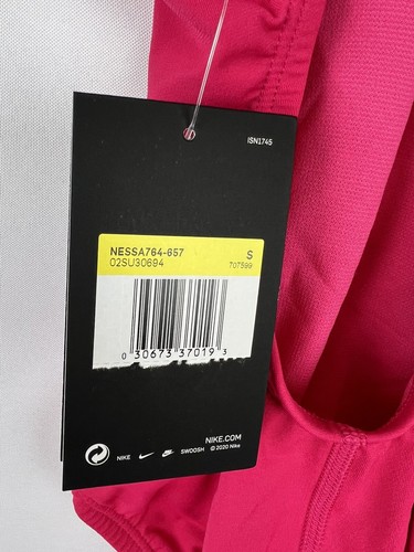 Nike Girl’s Solid Pink One Piece Swimsuit Size Small - Picture 3 of 3