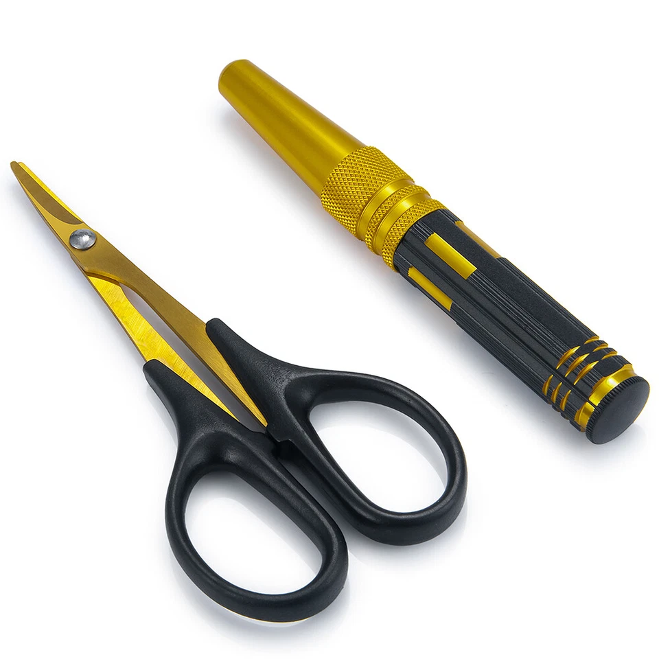 FLYXM Body Reamer 0-14mm Hole Puncher w/Sleeve Curved Scissors for RC Car Tool - Image 3 of 4
