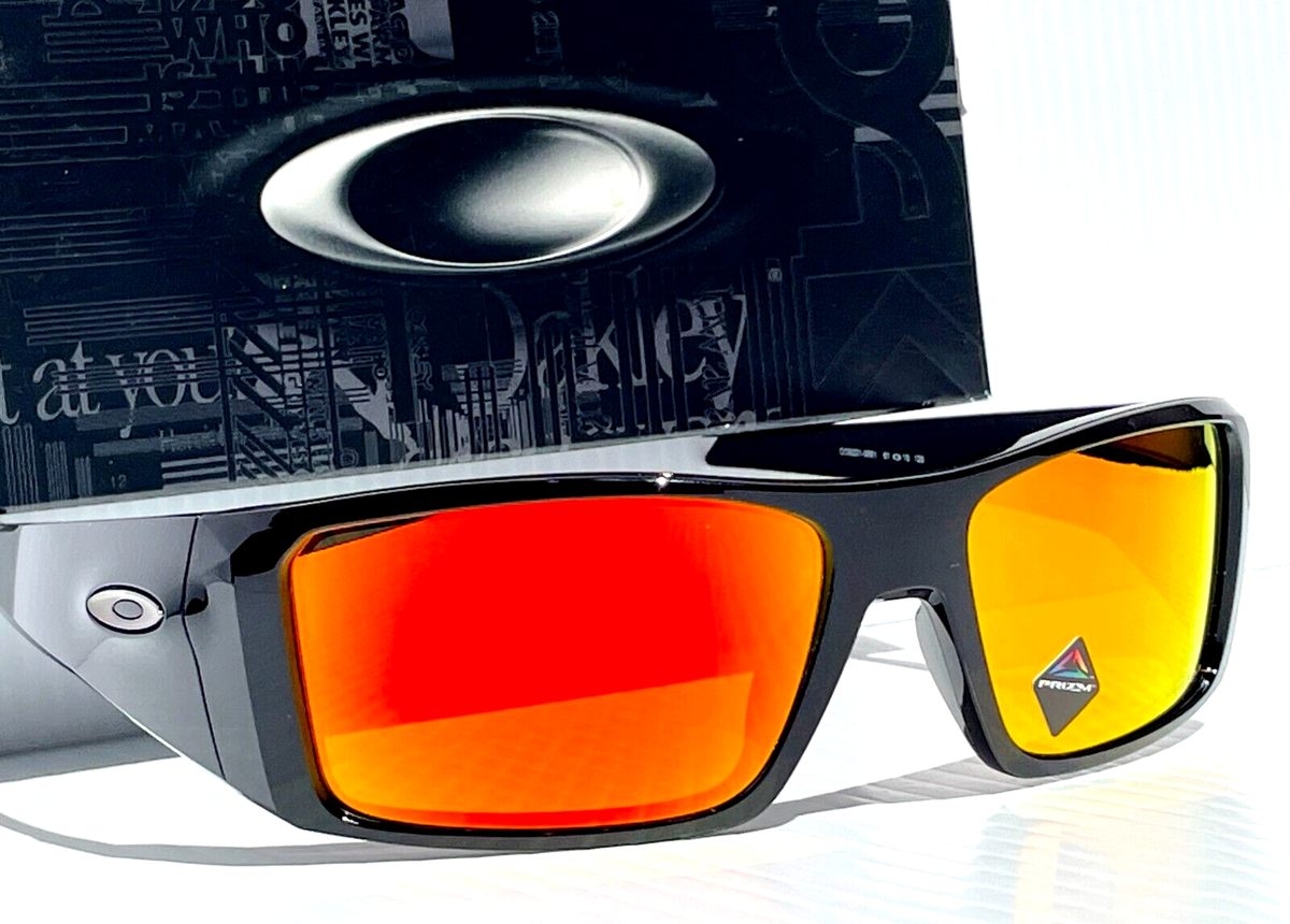 NEW Oakley HELIOSTAT Shiny Black with PRIZM Ruby Lens Sunglass